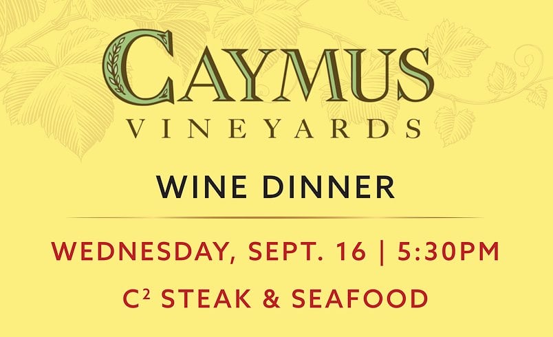 caymus wine dinner