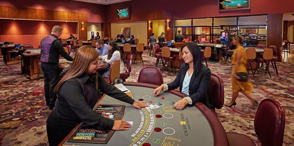 tableGaming Table Games at the Cache Creek Casino Resort, Brooks