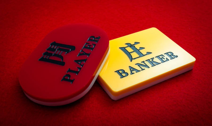 Baccarat Player and Banker tiles
