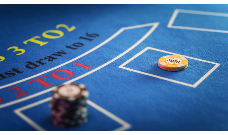 Baccarat Table close up