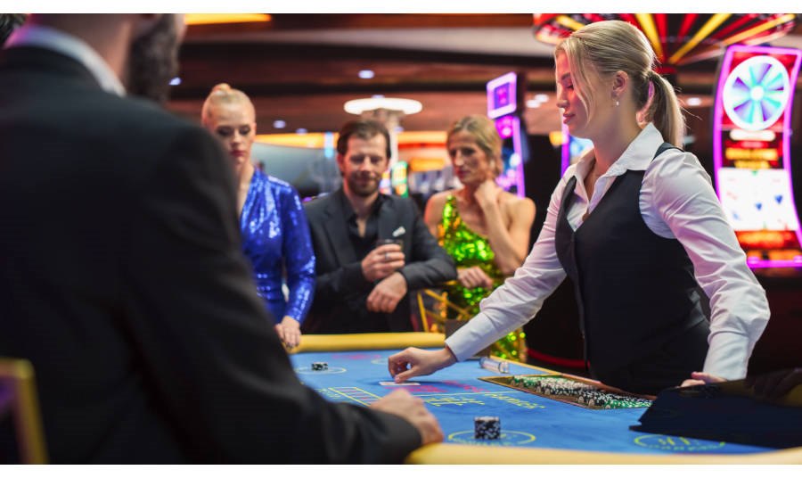 People enjoying the game of Baccarat at a Casino