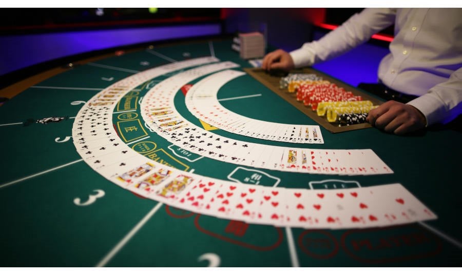 Playing Cards spread out on a table