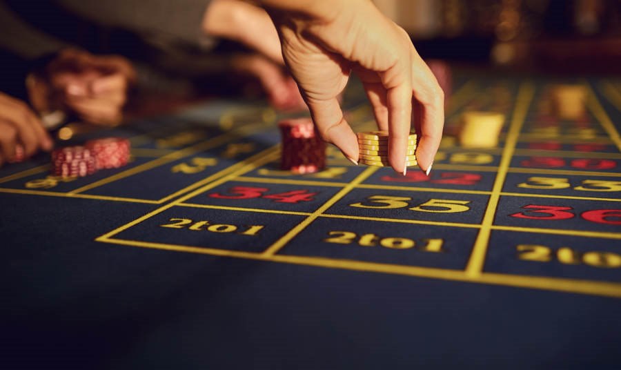 Close up of a Roulette Table