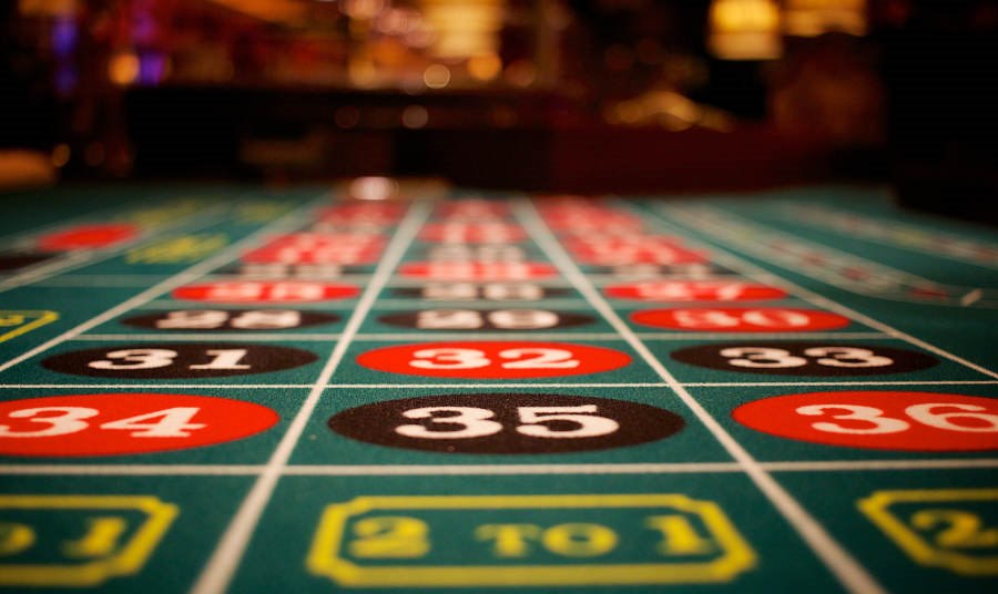 Close up of a Roulette Table