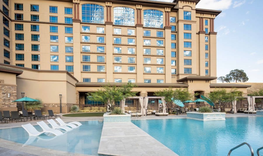 The pool at Cache Creek Casino