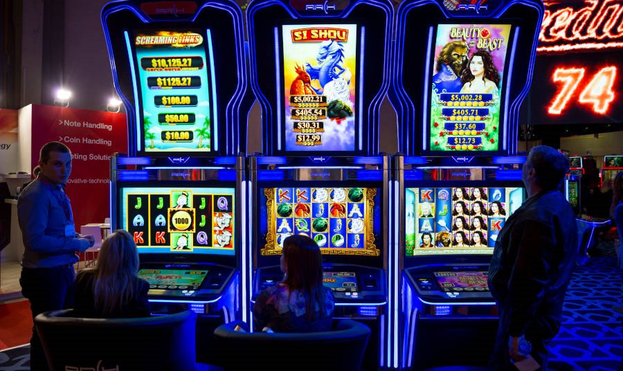 Slot machines at a casino