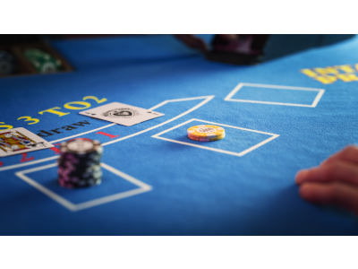 Baccarat Table close up